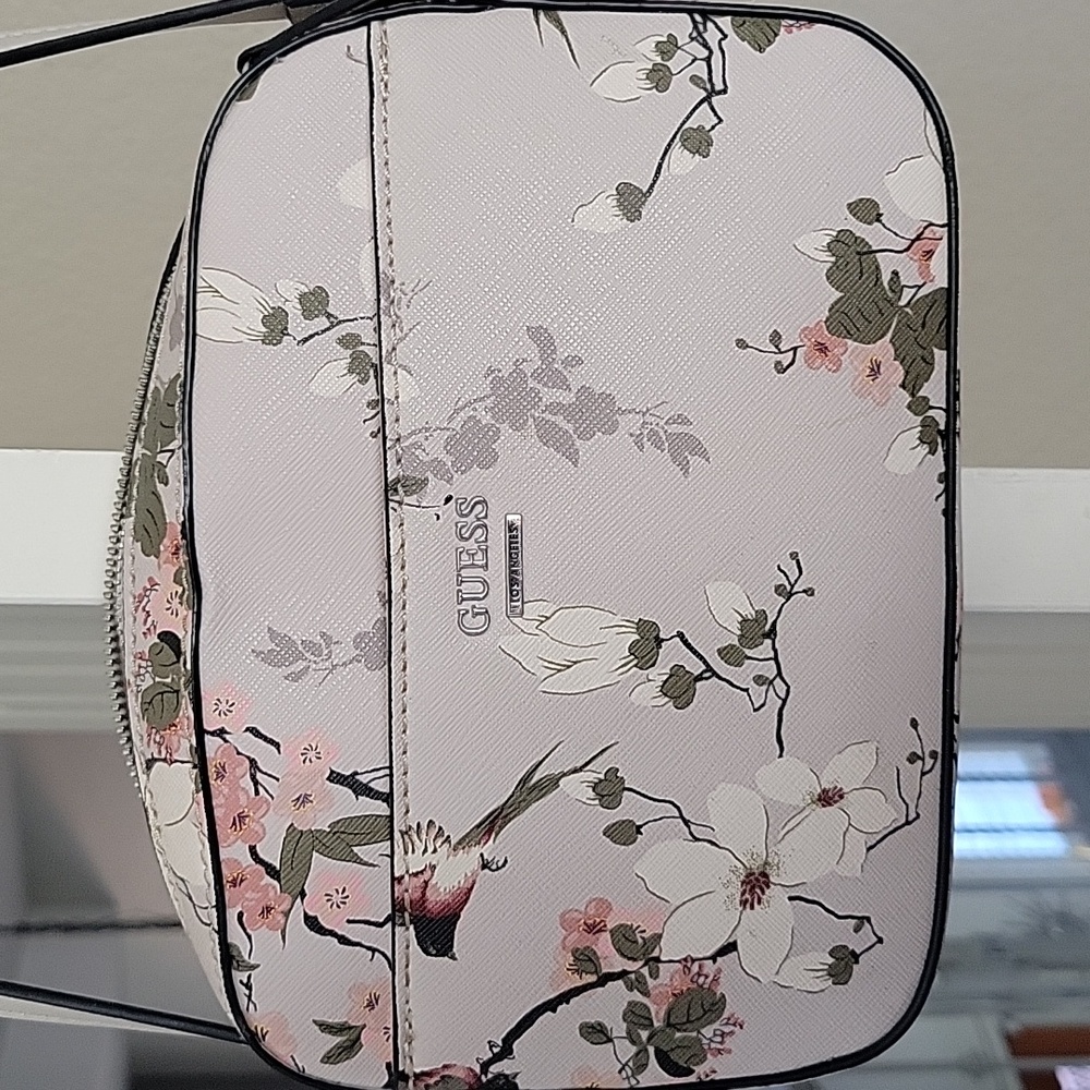 Guess Los Angeles Floral Print Crossbody Bag